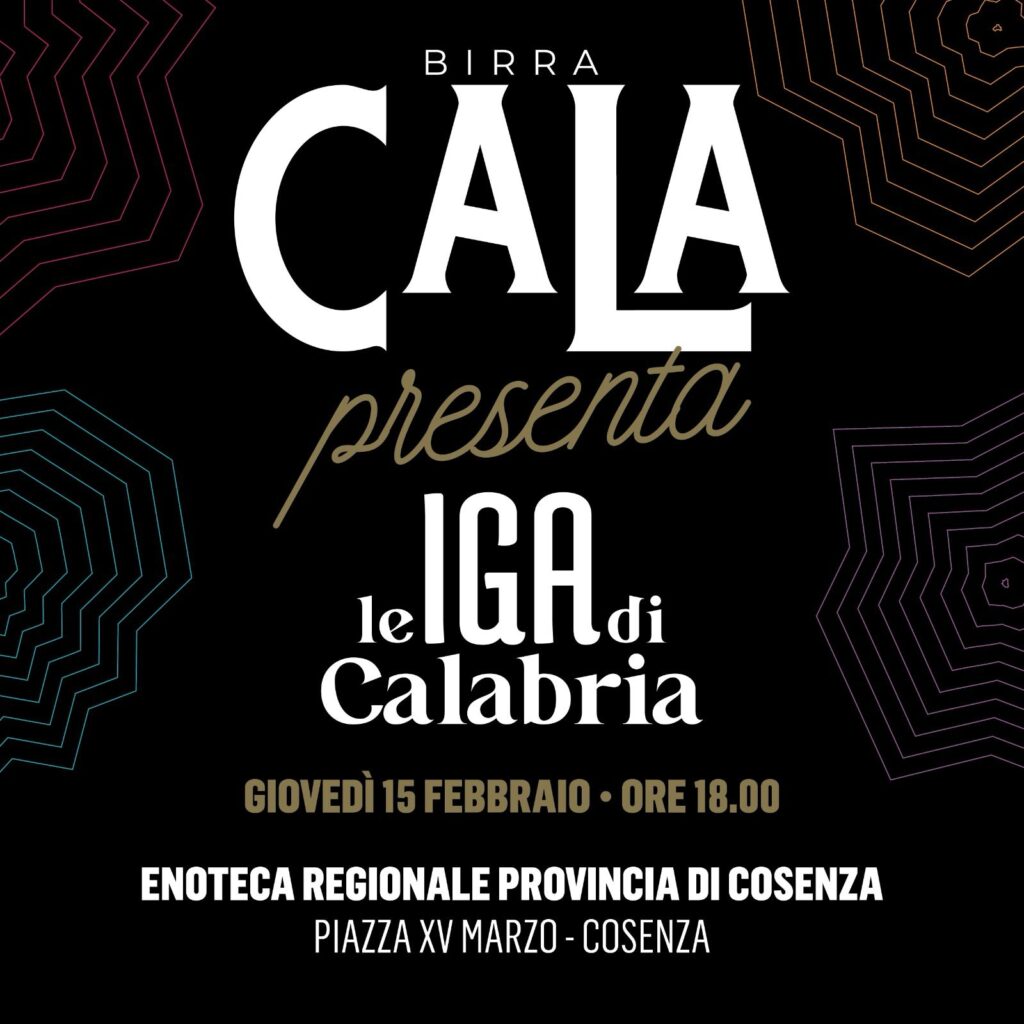 Le IGA di Calabria si presentano allenoteca regionale giovedì 15