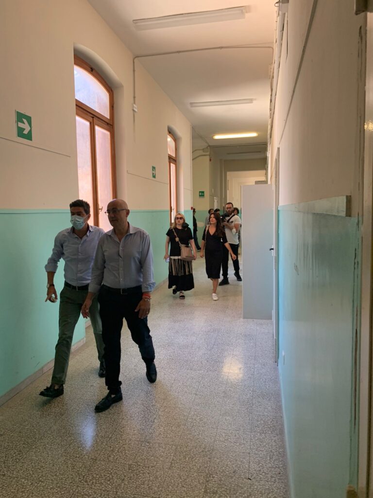 IL COMUNE COMUNICA – sopralluogo degli assessori Glasso e Romano alla scuola San Nicola