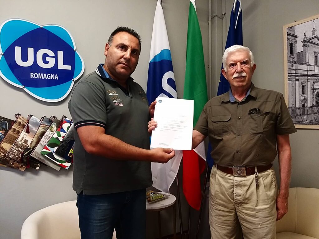COMUNICATO STAMPA – Sindacati, Alberto Urizio nuovo reggente provinciale Forlì-Cesena di Ugl Pensionati