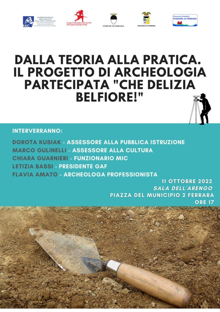 ALLA SCOPERTA DELLA DELIZIA ESTENSE PERDUTA, PROGETTO BELFIORE, DOMANI L’INCONTRO PUBBLICO PREPARATORIO AGLI SCAVI