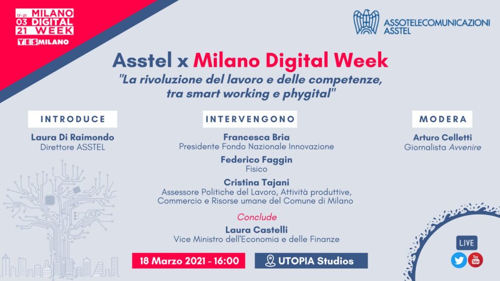 ASSTEL PER MILANO DIGITAL WEEK “La rivoluzione del lavoro e delle competenze, tra smart working e phygital”