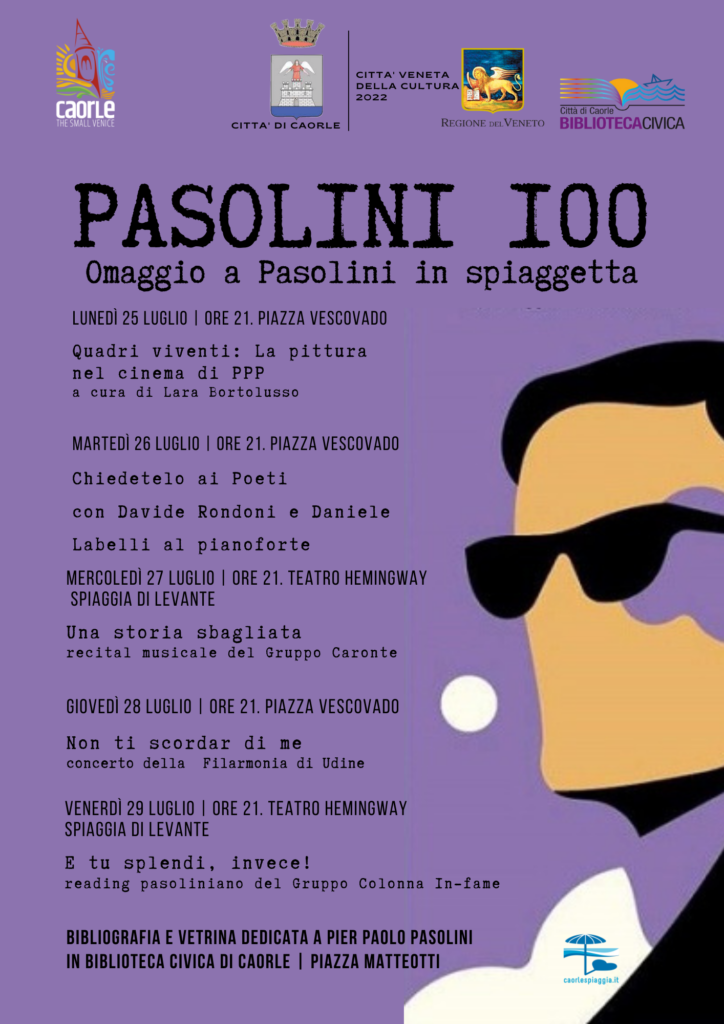 Comunicato Stampa Pasolini 100