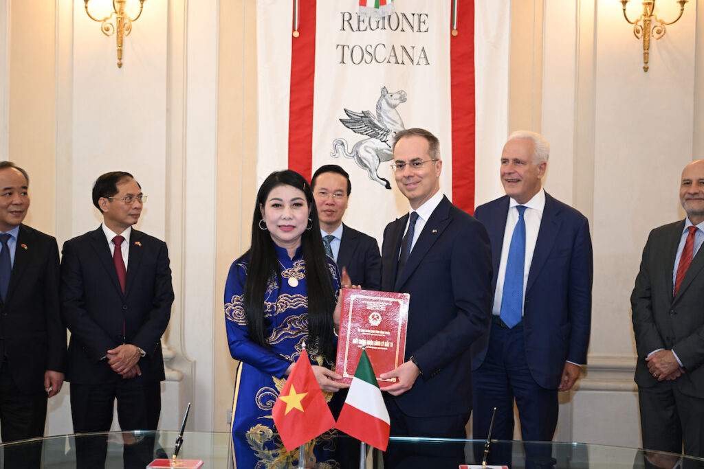 Toscana firma intesa con provincia di Vin Phuc: a Firenze il presidente del Vietnam