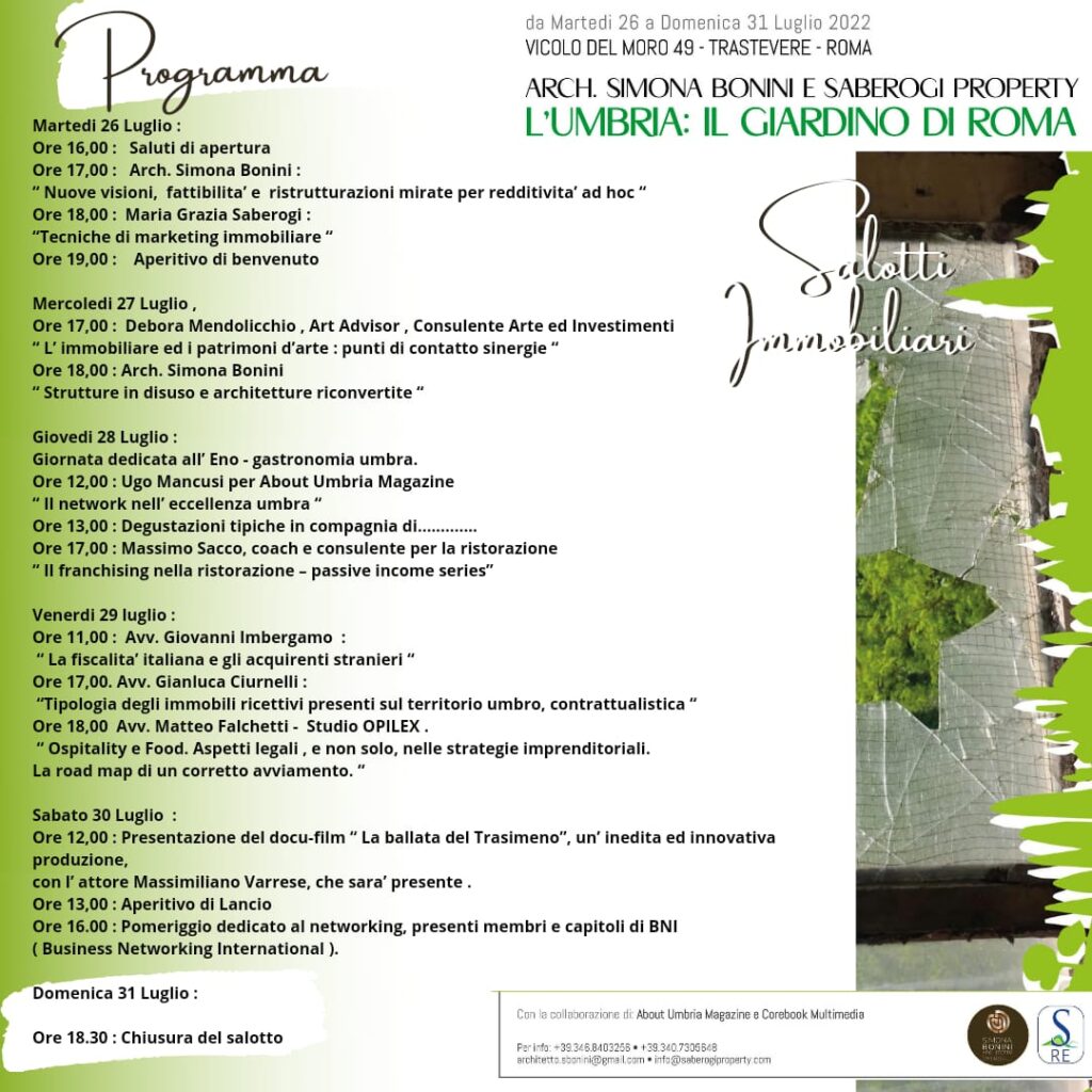 CS – L’Umbria: il giardino di Roma. Le potenzialità della regione nel mondo immobiliare