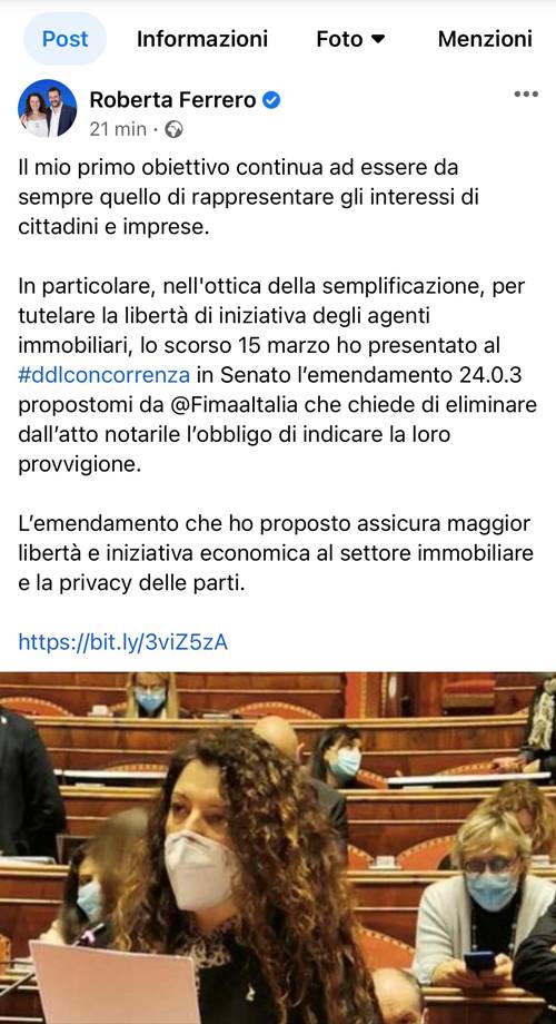 Immobiliare. No indicazione provvigione atti notarili, Fimaa-Confcommercio presenta emendamento al DDL concorrenza e al DL Sostegni-ter