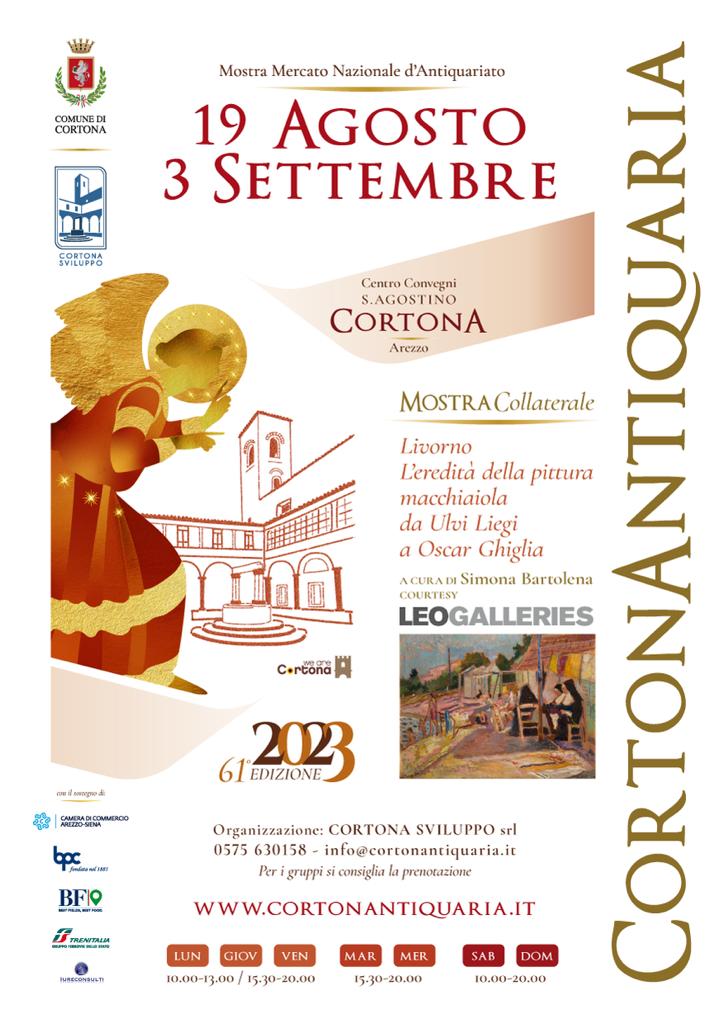 Cortonantiquaria 2023, ecco la 61esima edizione dal 19 agosto al 3 settembre