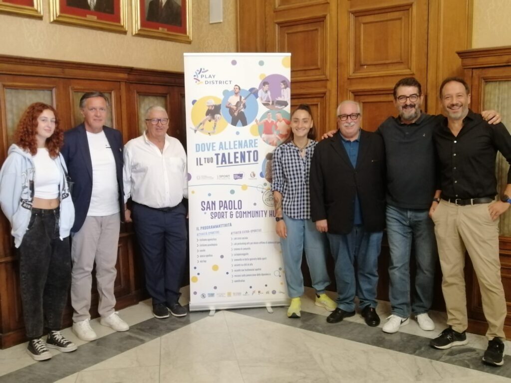 IL COMUNE COMUNICA: San Paolo Sport & Community Hub, presentato a Palazzo di Città il progetto di aggregazione giovanile finanziato da Sport e Salute
