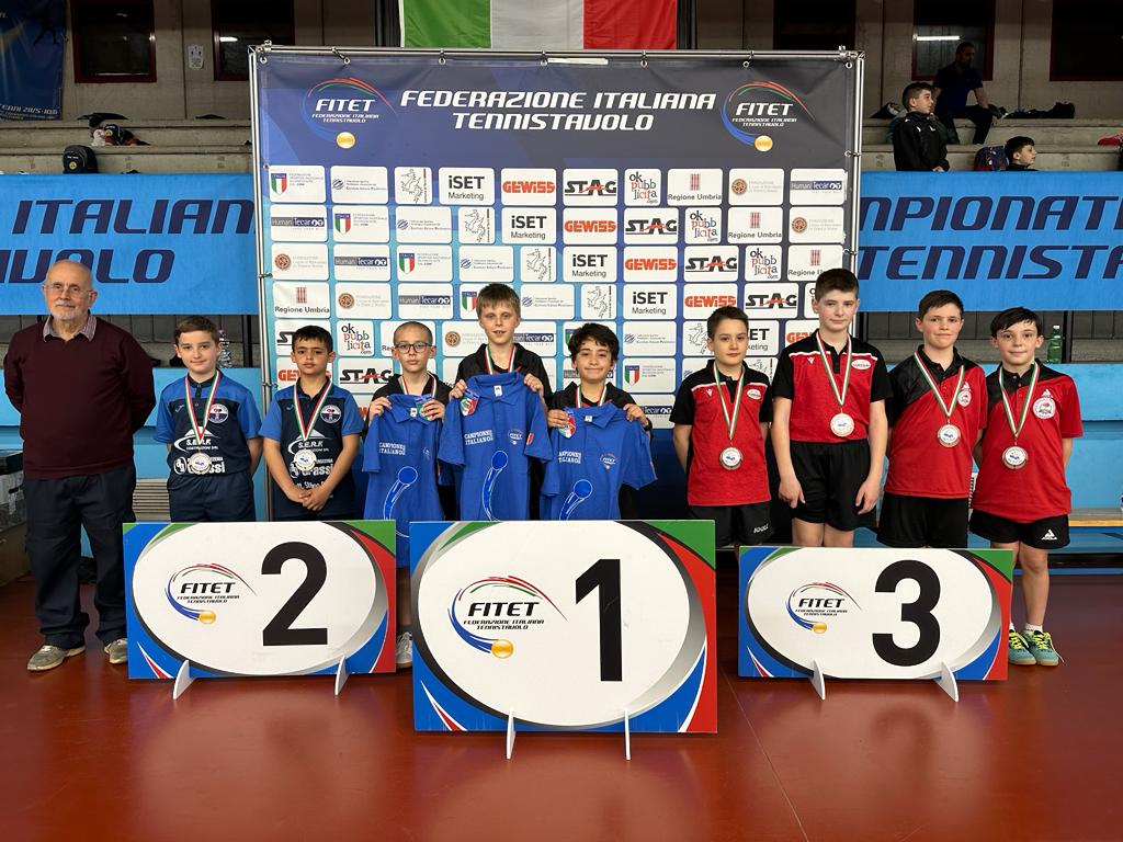 Campionati Italiani Giovanili 2023 podio a squadre Under 11 maschile