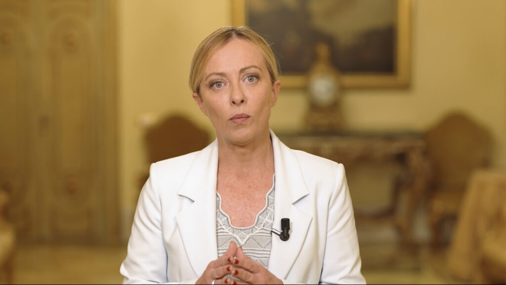 Videomessaggio di saluto del Presidente del Consiglio, Giorgia Meloni, per l’apertura dei lavori di ComoLake 2023