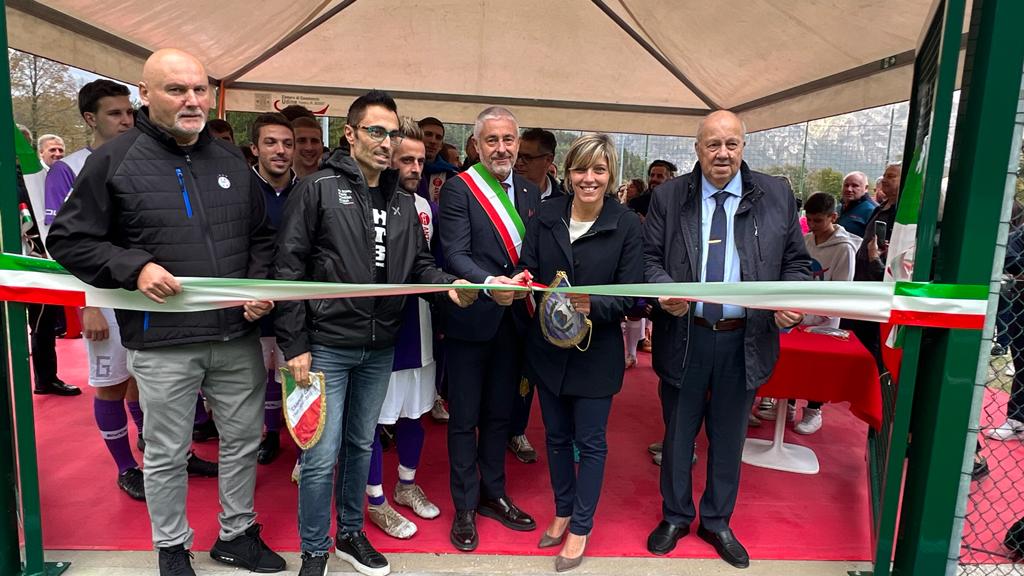 (ARC) Territorio: Zilli, comunit Cavazzo Carnico ha nuovo campo di calcio