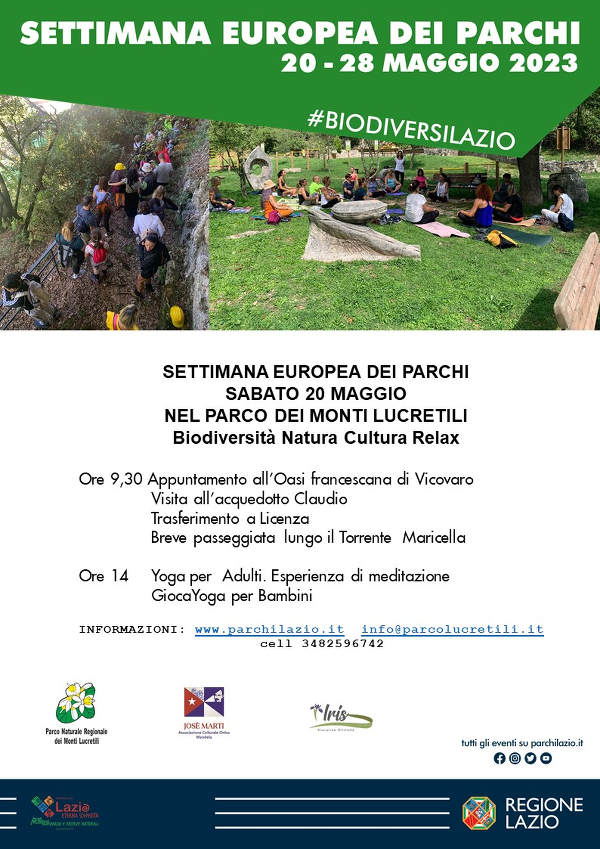 Sab 20 Mag – PR Monti Lucretili – Settimana Europea dei Parchi