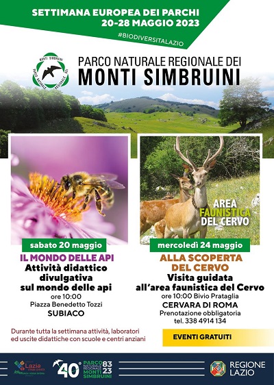 Sab 20 Mag – PR Monti Simbruini – Giornata Europea dei Parchi 2023