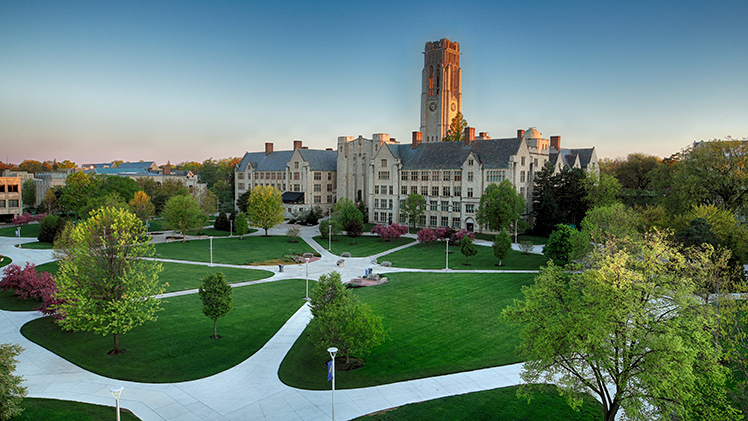 UToledo Main Campus at sunrise.