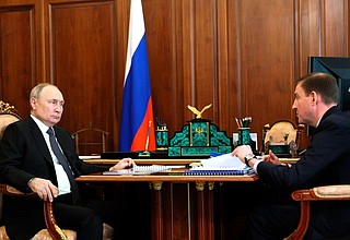At the meeting with First Deputy Speaker of the Federation Council Andrei Turchak.