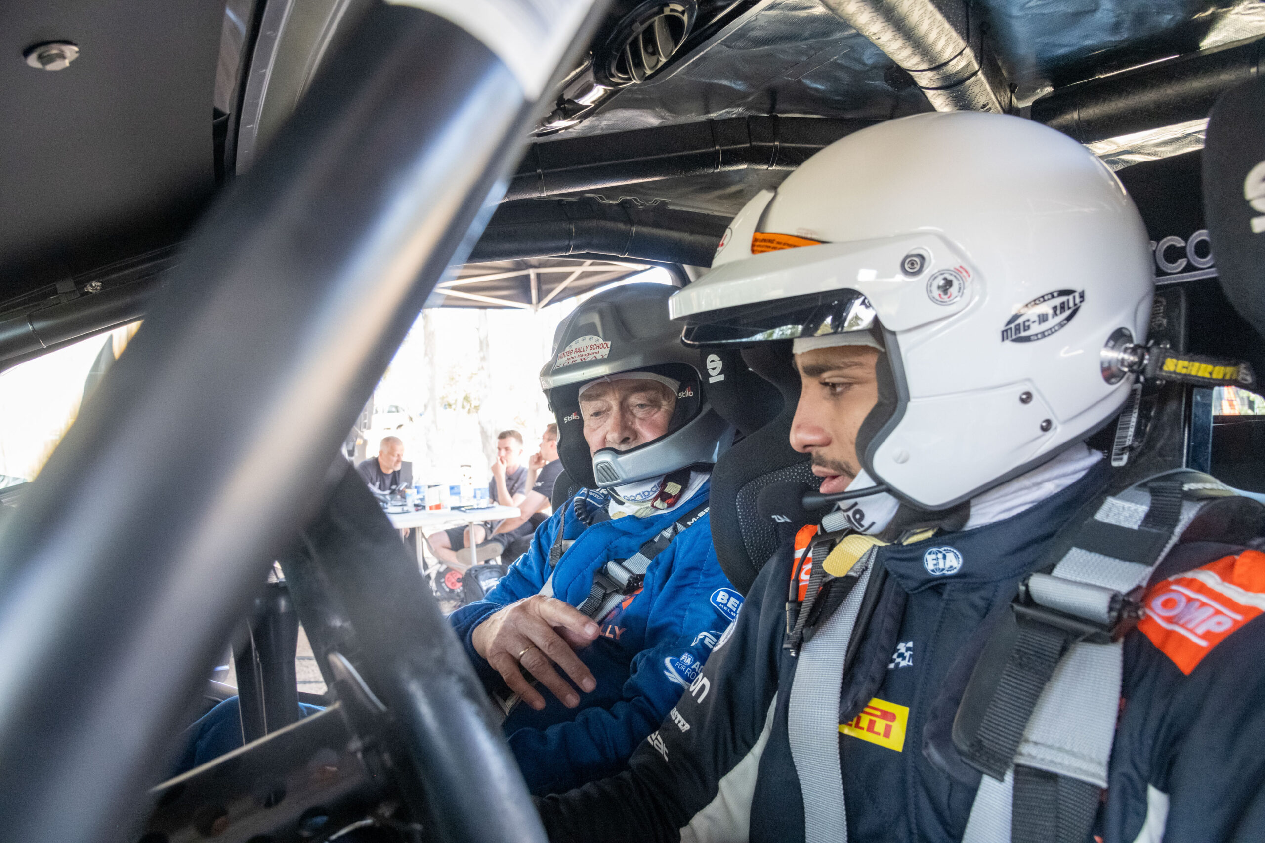 FIA Rally Star training camp - Abdullah Al-Tawqi and driver instructor John Haugland
