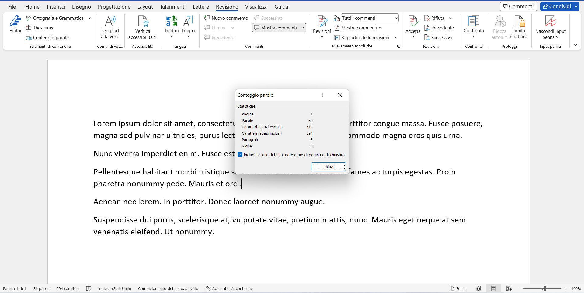 Strumento Conteggio parole