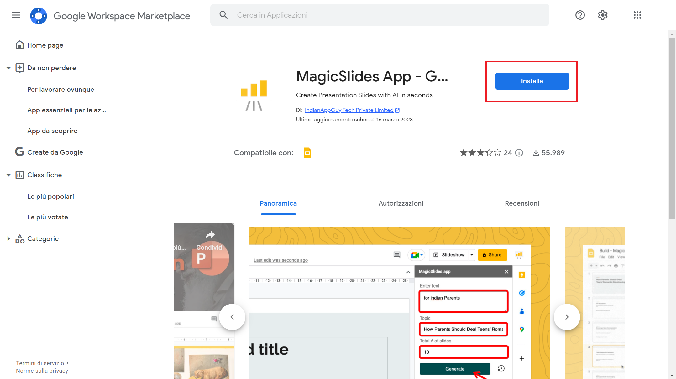 Installare GPT for Slides