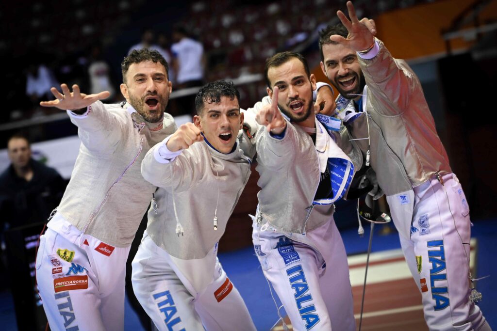 La squadra degli sciabolatori azzurri è di bronzo nella Coppa del Mondo di Algeri