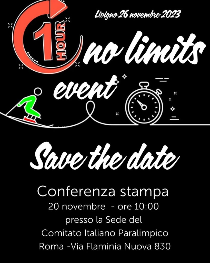 ORA No Limits ROMA 20 NOVEMBRE 2023 H 10.00