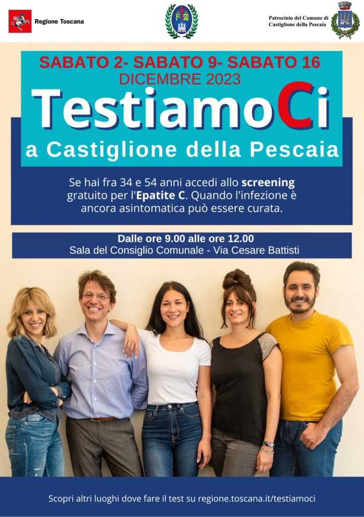 TestiamoCi per l’epatite C. A Castiglione della Pescaia screening gratuiti con i volontari della Misericordia