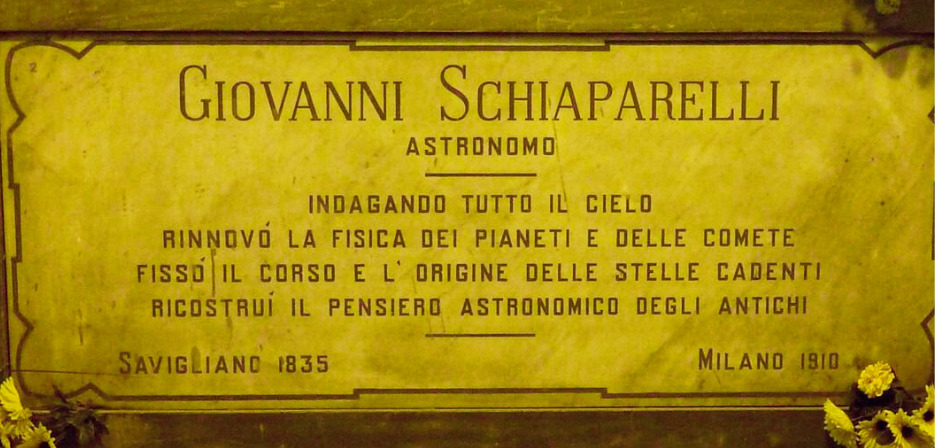 Sulle tracce di Giovanni Virginio Schiaparelli