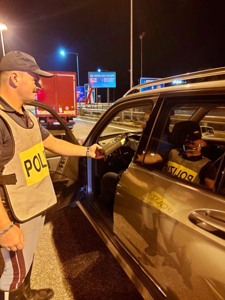 Polizia di Stato– Attività di prevenzione e contrasto delle condotte pericolose alla guida di veicoli, particolati servizi di controllo che hanno interessato contemporaneamente tutte le province italiane lungo le strade più interessate dalla movida.
