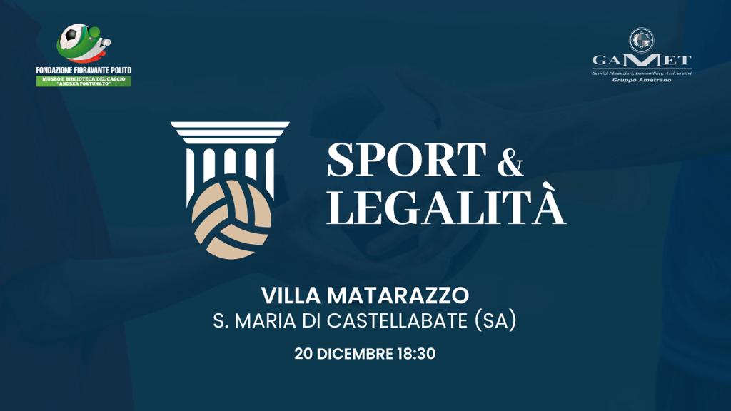 FONDAZIONE FIORAVANTE POLITO: “PREMIO ‘SPORT & LEGALITÀ – PRINCIPI ED ETICA’: UNA CELEBRAZIONE DEI VALORI ETICI NELLO SPORT CON LA PARTECIPAZIONE DI EMINENTI RELATORI E AUTORITÀ LOCALI”