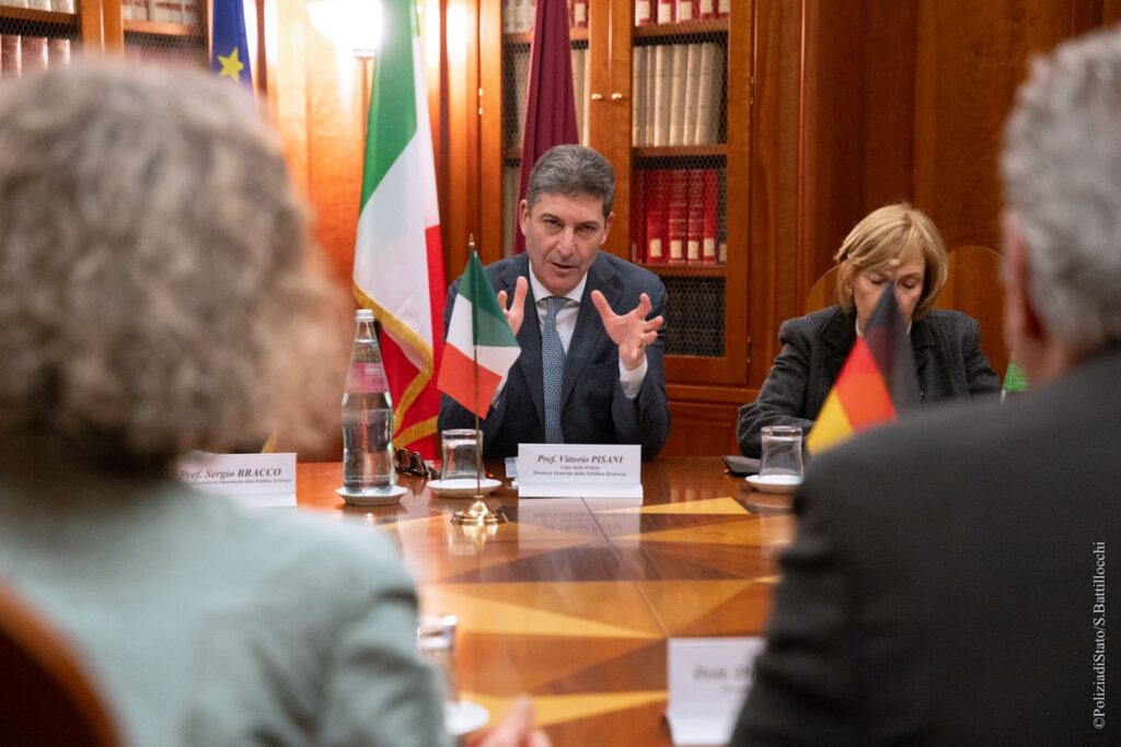 INCONTRO TRA IL CAPO DELLA POLIZIA-DIRETTORE GENERALE DELLA PUBBLICA SICUREZZA ED IL CAPO DELLA POLIZIA FEDERALE TEDESCA