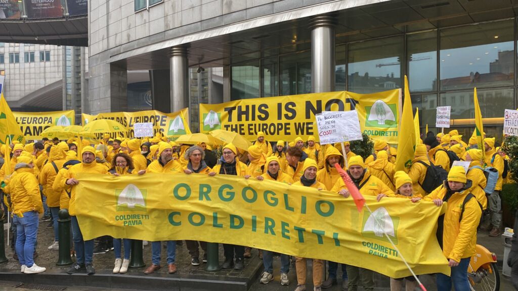 UE – COLDIRETTI: ANCHE AGRICOLTORI DI PAVIA IN PIAZZA A BRUXELLES