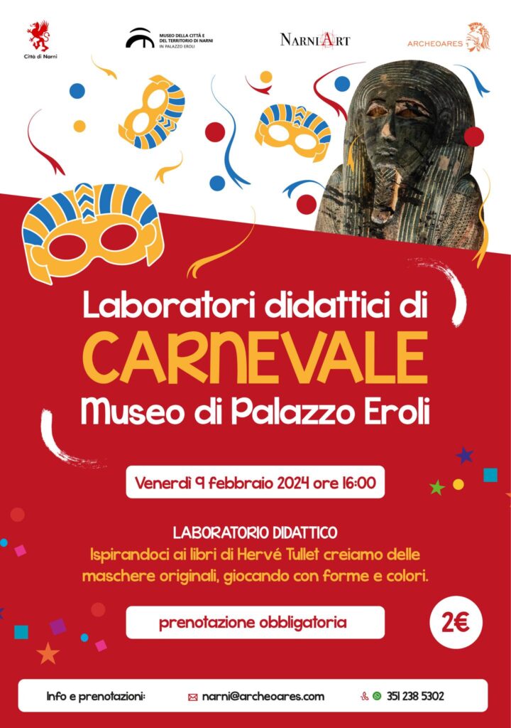 DaTullet alle maschere – laboratorio didattico a Palazzo Eroli
