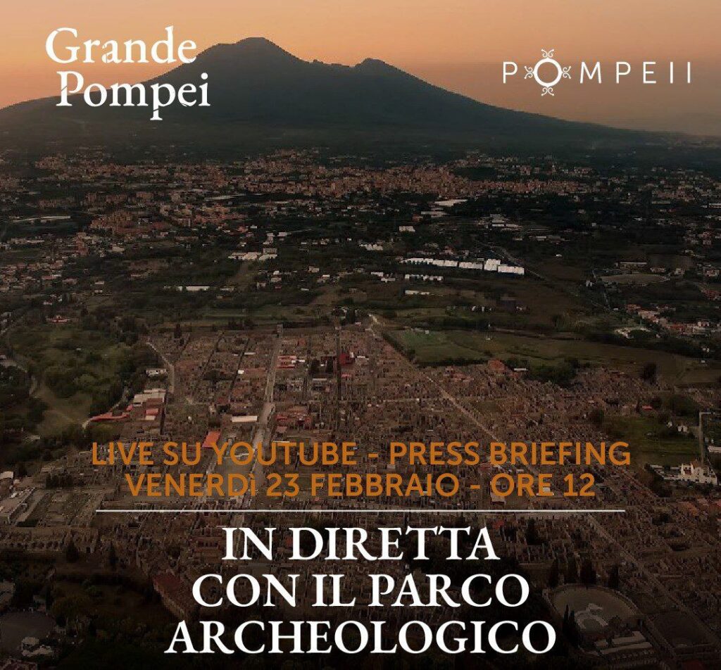 La prima diretta dal Parco archeologico oggi 23 febbraio 2023