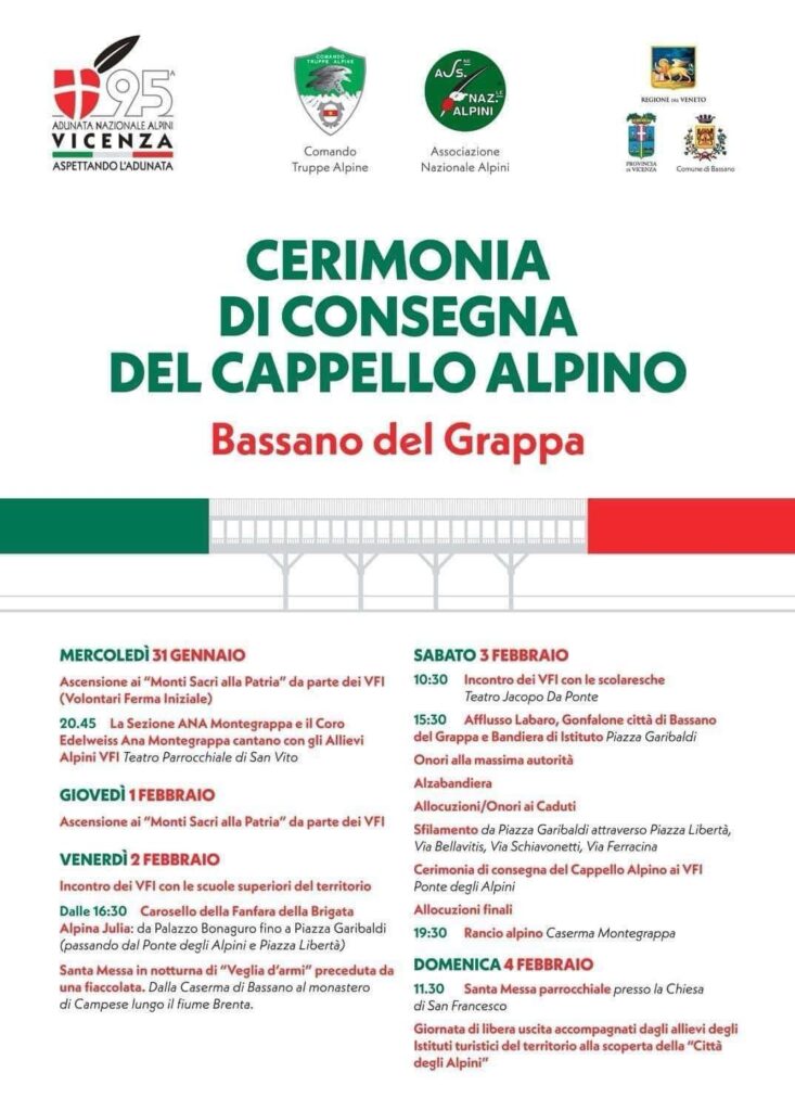 Comunicato Stampa 150/2024 ENTRA NEL VIVO IL PROGETTO ‘NOI CI DAREM LA MANO’. DONAZZAN: “UNA CONTAMINAZIONE NEL SEGNO DELLA COMUNE IDENTITÀ TRA GIOVANI STUDENTI BASSANESI E MILITARI ALPINI”