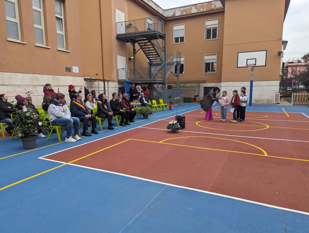 CONTRIBUTO VIDEO – Celli: inaugurato campo polivalente scuola Elisa Scala a Rocca Cencia, nel Municipio VI Ogni nuovo impianto valore aggiunto per garantire diritto allo sport