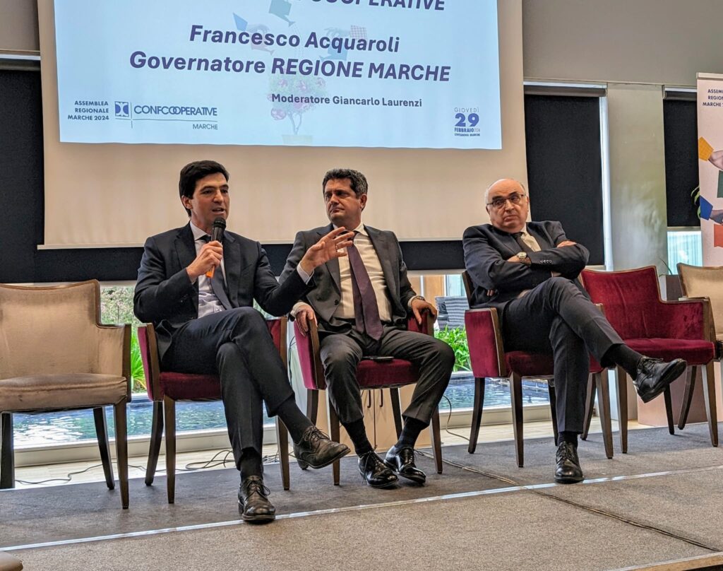 IL PRESIDENTE ACQUAROLI ALL’ASSEMBLEA DI CONFCOOPERATIVE