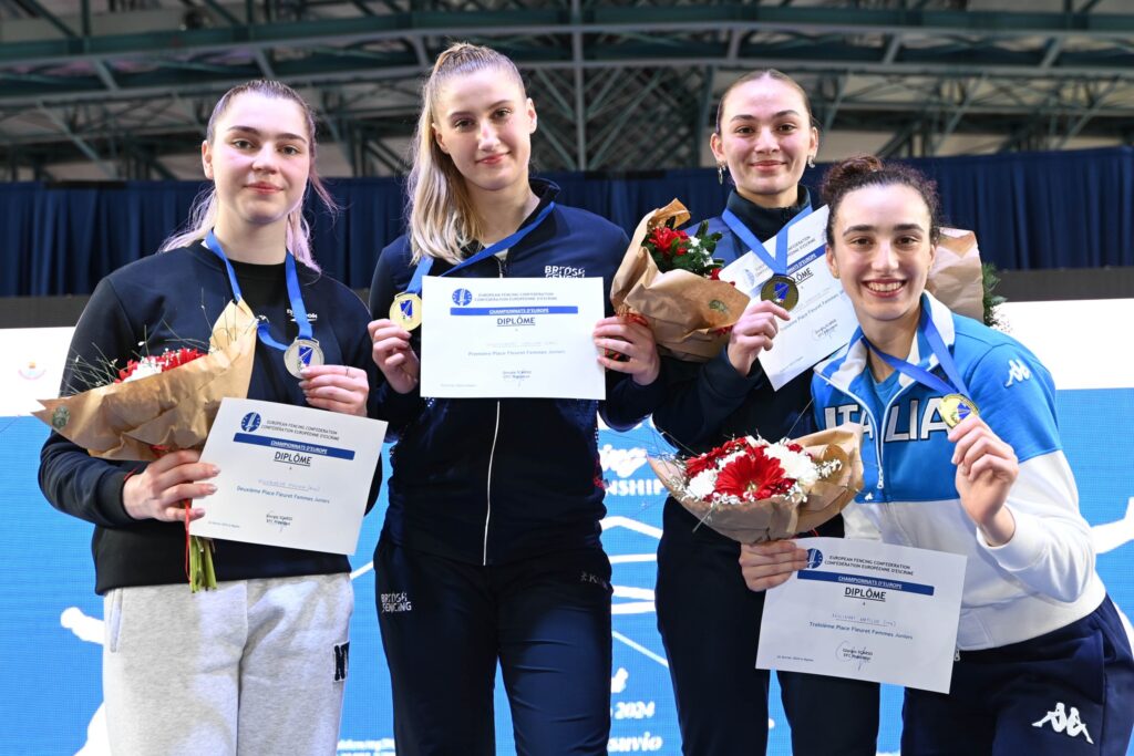 Europei Giovanili Napoli 2024 – Matilde Molinari medaglia di bronzo nel fioretto femminile Under 20