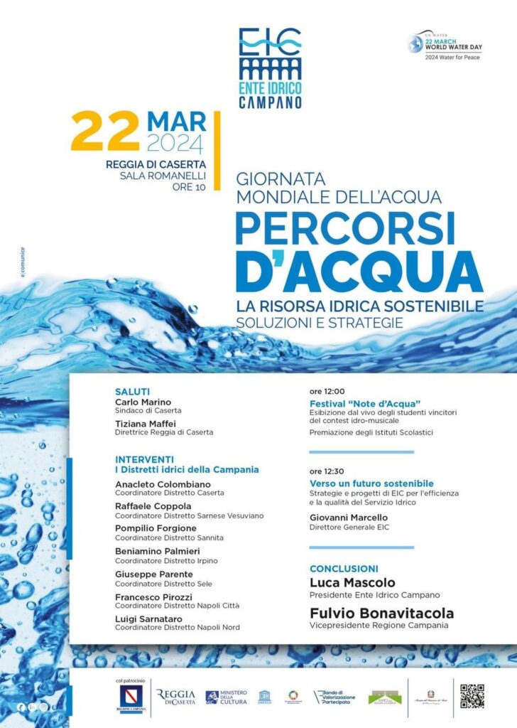 Comunicato stampa 18.03.24 – Convegno per la Giornata mondiale dell’acqua