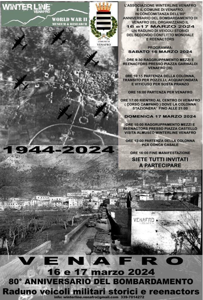 80° anniversario del bombardamento di Venafro (IS), fine settimana con il “Radino Winterline”