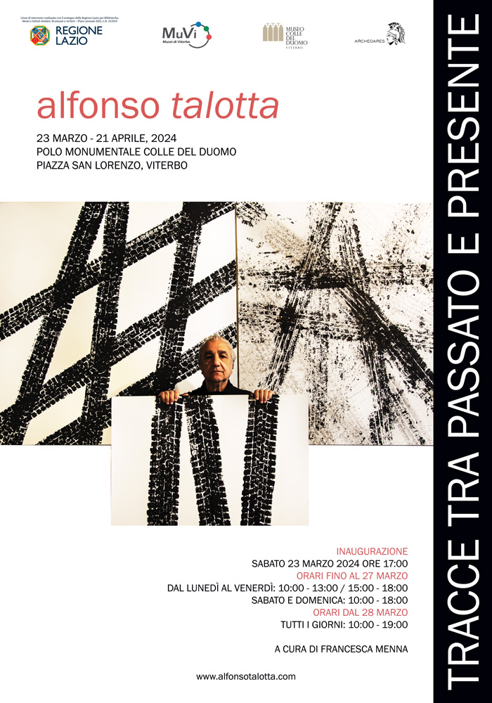 Tracce tra passato e presente – mostra personale Alfonso Talotta – comunicato