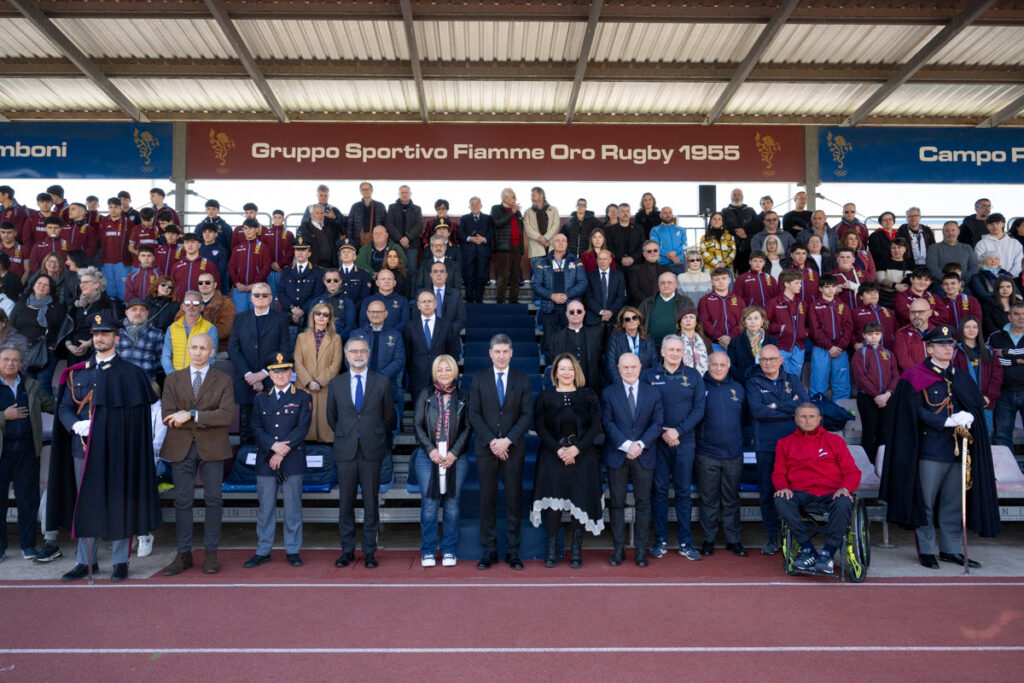 POLIZIA DI STATO – Cerimonia di intitolazione a Renato Gamboni del campo da rugby del Gruppo sportivo Fiamme Oro a Roma