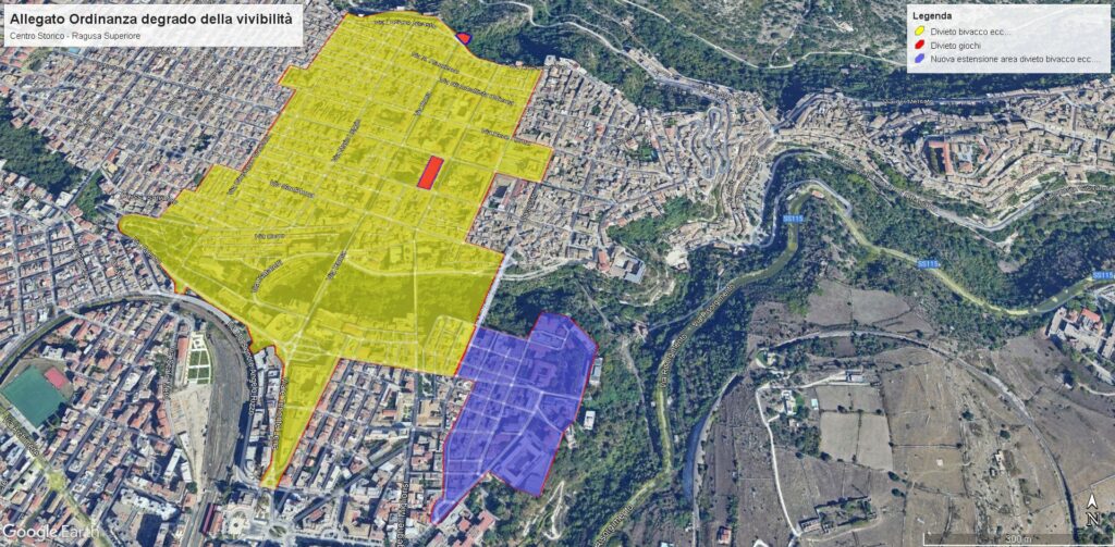 Cs. n.198 In vigore fino al 30 settembre 2024 l’ordinanza “antibivacco” nel centro storico + planimetri