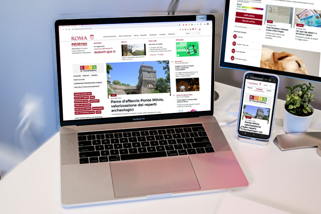 ONLINE DA OGGI LA NUOVA HOMEPAGE DEL PORTALE DI ROMA CAPITALE