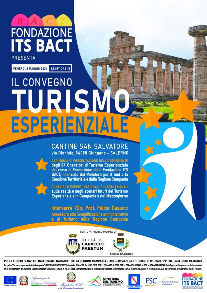 reminder comunicato stampa – evento regionale sul turismo – 3 Maggio Salerno