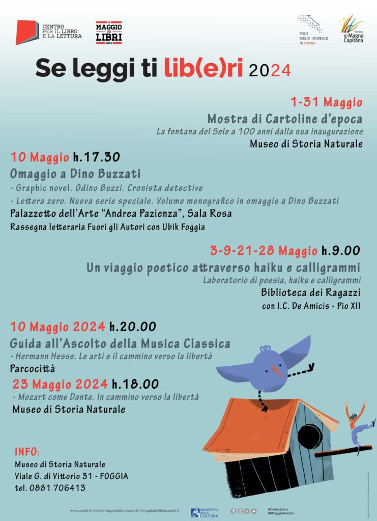 Maggio dei libri per la Biblioteca la Magna Capitana – Comunicato stampa