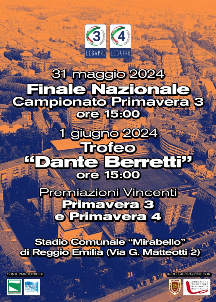 Invito eventi 31 maggio-1 giugno stadio “Mirabello” di Reggio Emilia
