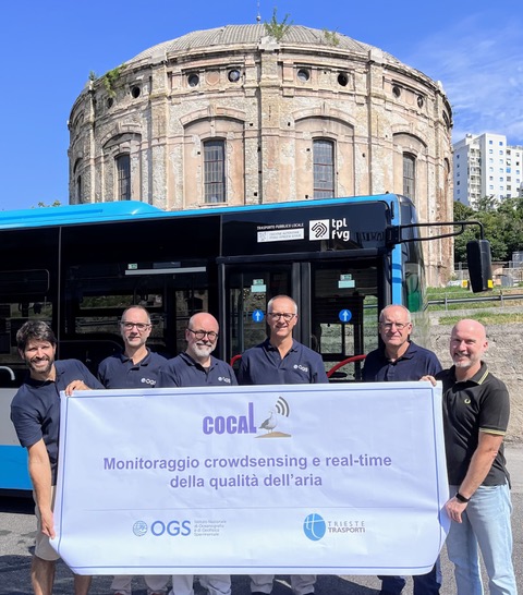 COMUNICATO STAMPA OGS | COCAL: sensori sui bus per misurare l’inquinamento in città