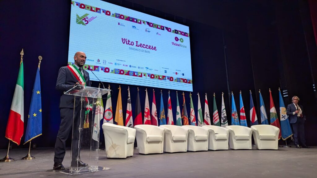 IL COMUNE COMUNICA – l’intervento del sindaco Vito Leccese alla sessione conclusiva dei lavori del 3° Festival delle Regioni e delle Province autonome