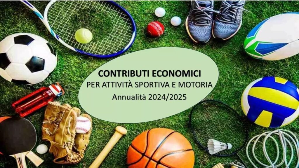 CS – GINOSA (TA) CONTRIBUTI PER LO SVOLGIMENTO DI ATTIVITA’ SPORTIVE E MOTORIE: ECCO IL NUOVO AVVISO