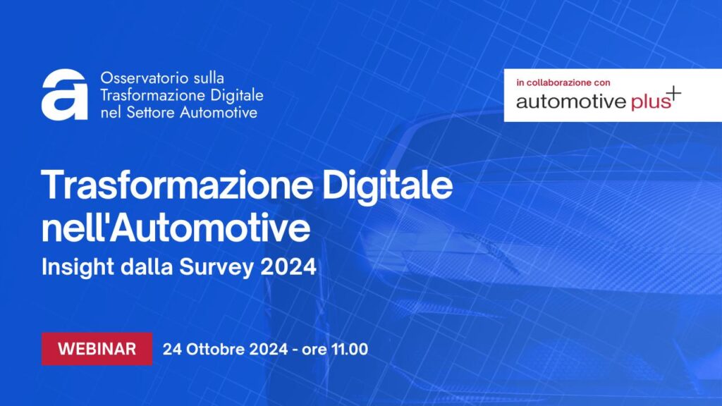 Digitalizzazione dei Concessionari: un webinar per esplorare tecnologie e dati che trasformano l’Automotive