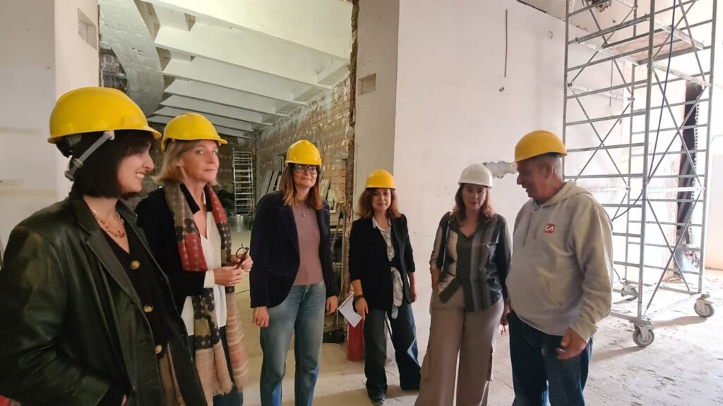 Sopralluogo nei cantieri di San Giovanni Valdarno per il sindaco Valentina Vadi