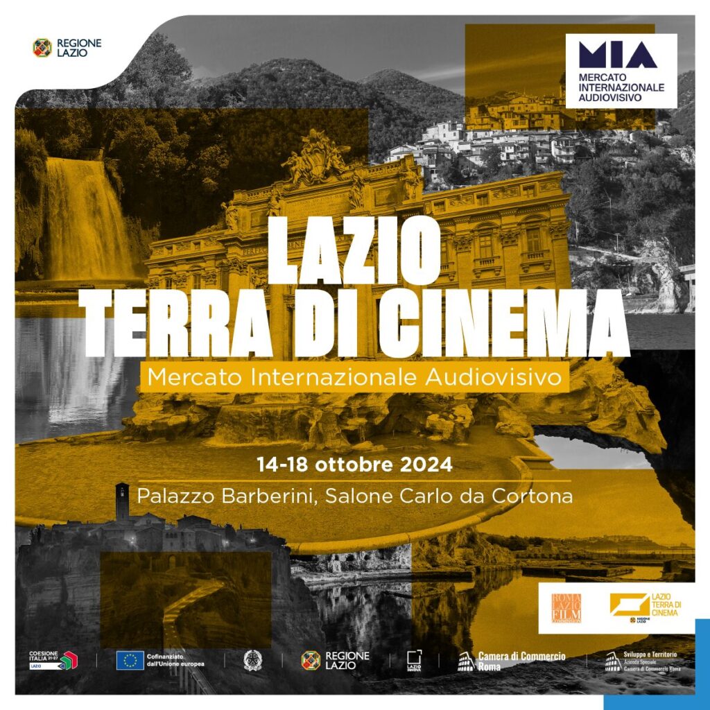 AUDIOVISIVO, LA REGIONE LAZIO PROTAGONISTA AL “MIA MARKET 2024”